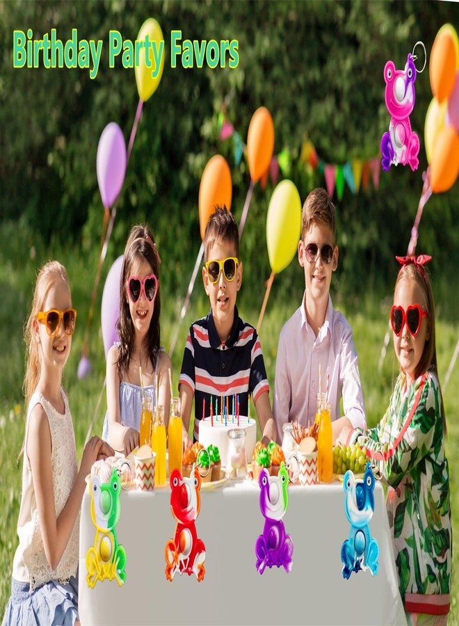 مجموعة رواكوا المكونة من 20 عبوة من فقاعات قوس قزح الصغيرة على شكل ضفدع، مثالية للأطفال من الجنسين، هدايا رائعة لحفلات أعياد الميلاد، وجوائز قيّمة لطلاب المدارس. - Image 4